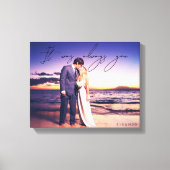 Het was altijd je citeert bruiloft foto canvas afdruk (Voorkant)