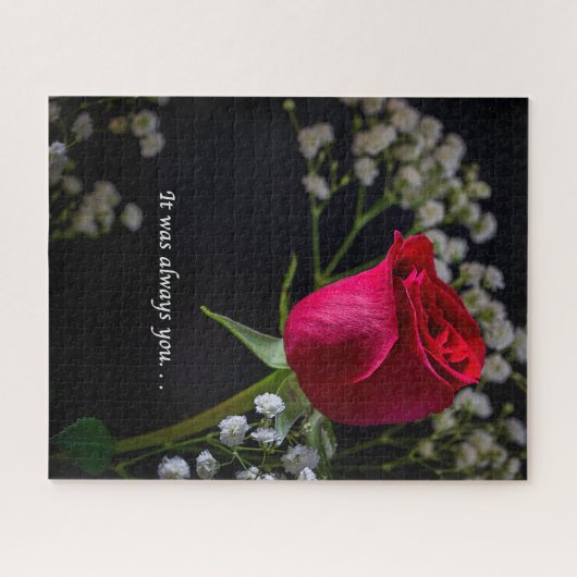 Het was altijd je Roos puzzel Legpuzzel (Horizontaal)