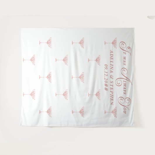 Het was altijd je script citaat bruiloft achtergro wandkleed (Voorkant (horizontaal))