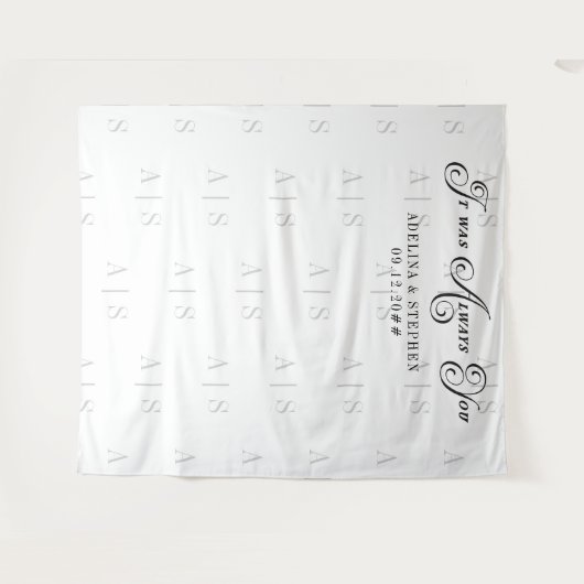 Het was altijd je script citaat bruiloft achtergro wandkleed (Voorkant (horizontaal))