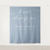 Het was altijd je stoffige blauwe foto achtergrond wandkleed (Voorkant)