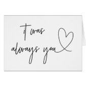 Het was altijd je trouwdagkaart (Voorkant Horizontaal)