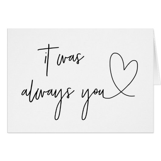 Het was altijd je trouwdagkaart (Voorkant Horizontaal)