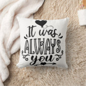Het was altijd "jij" decoratief kussen (Deken)