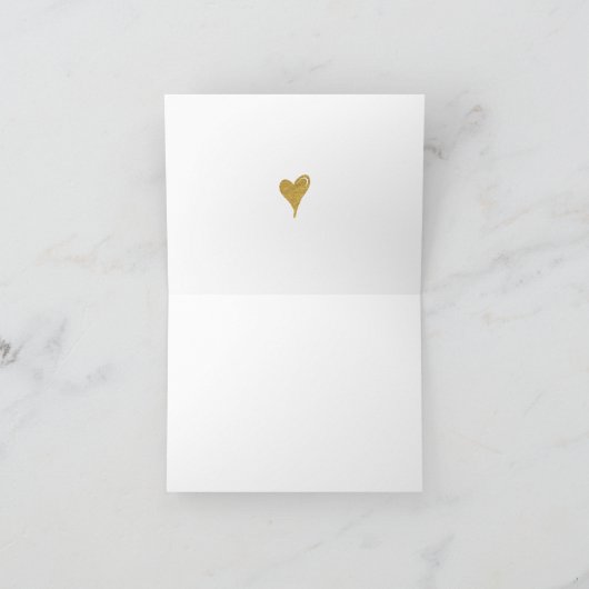 Het was altijd jij - Goud-Effect Lettering Huwelij Kaart (Binnen)