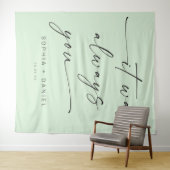 Het Was Altijd Jij Quote Trouw Achtergrond Banner Wandkleed (In Situ (horizontaal))