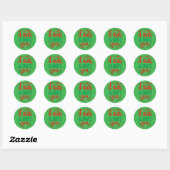 het was altijd jij ronde sticker (Vel)