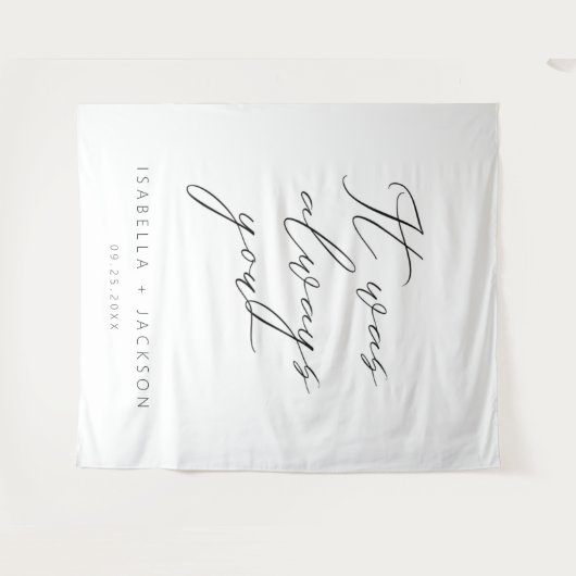 Het Was Altijd Jij Wandkleed (Voorkant (horizontaal))