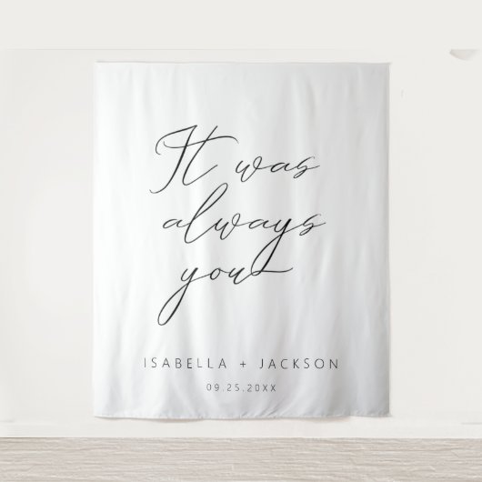 Het Was Altijd Jij Wandkleed (Voorkant)