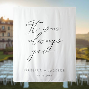 Het was altijd jij wandkleed