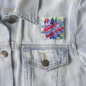 Het was altijd jouw badge vierkante button 5,1 cm (In situ)