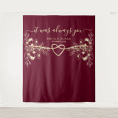 Het was altijd jouw bruiloft achtergrond wandkleed (Voorkant)