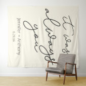 Het was altijd jouw huwelijksachtergrond gepersona wandkleed (In Situ (horizontaal))