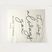 Het was altijd jouw huwelijksachtergrond gepersona wandkleed (Voorkant (horizontaal))