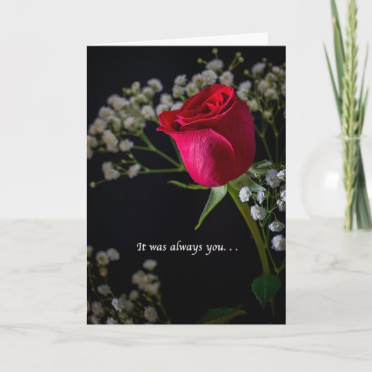 Het was altijd jouw Roos Bedankkaart (Voorkant)