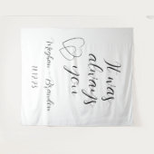 Het was altijd u minimalistisch Citaat Weddenschap Wandkleed (Voorkant (horizontaal))