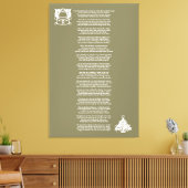 Het was de avond voor Kerstmis Gedicht Canvas (Insitu (Woonkamer))