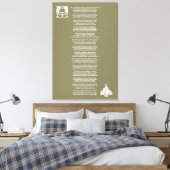 Het was de avond voor Kerstmis Gedicht Canvas (Insitu (Slaapkamer))