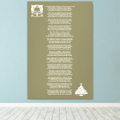 Het was de avond voor Kerstmis Gedicht Canvas (Insitu (Houten vloer))