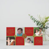 Het was de avond voor Kerstmis Vakantie Fotokaart Feestdagenkaart (Staand voorkant)