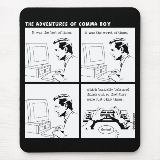 "Het was de beste tijd" mousepad Muismat (Voorkant)