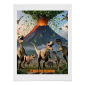 Het was de koriander - grappige dinosaurus perfect poster (Voorkant)