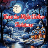 Het was de nacht voor Kerstmis Feestdagen Kaart