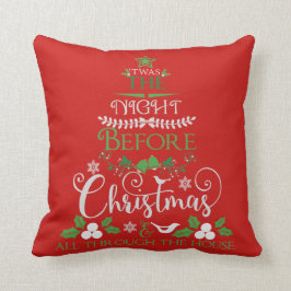 Het was de nacht voor Kerstmis Kussen