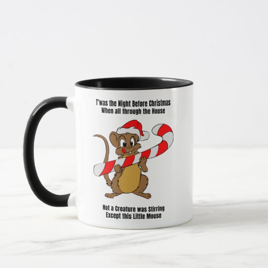 Het was de Nacht voor Kerstmis Muis Mok (Links)