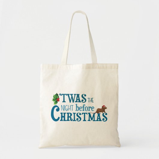 het was de nacht voor kerstmis tote bag (Voorkant)