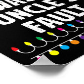 Het was de schuld van mijn oom grappige kerst matc poster (Hoek)