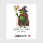 Het was de 'Tisme M'Heer Frog Meme Autisme Accepta Sticker (Vel)