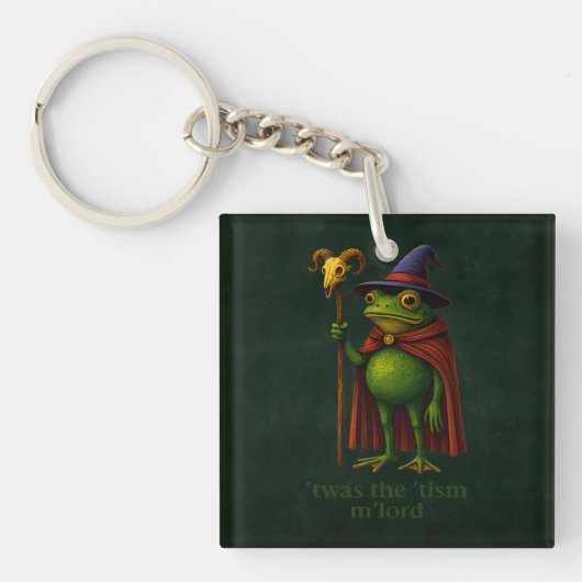 Het was de 'Tisme M'Heer Frog Meme Autisme Bewustz Sleutelhanger (Voorkant)