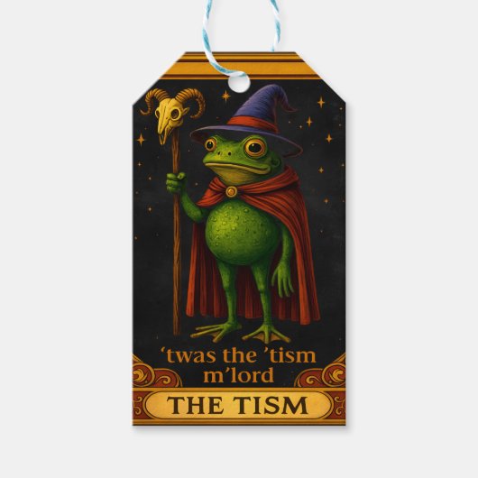 Het was de 'Tisme M'Heer Kikker Meme Autisme Bewus Cadeaulabel (Voorkant)