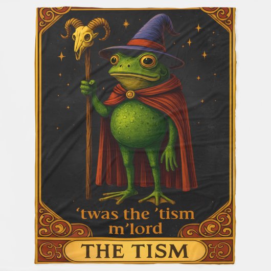Het was de 'Tisme M'Lord Kikker Meme Autisme Bewus Fleece Deken (Voorkant)