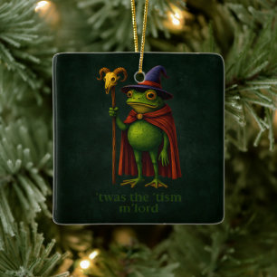Het was de 'Tisme M'Lord Kikker Meme Autisme Bewus Keramisch Ornament