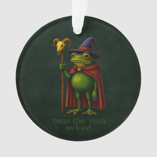 Het was de 'Tisme M'Lord Kikker Meme Autisme Bewus Ornament (voorkant)