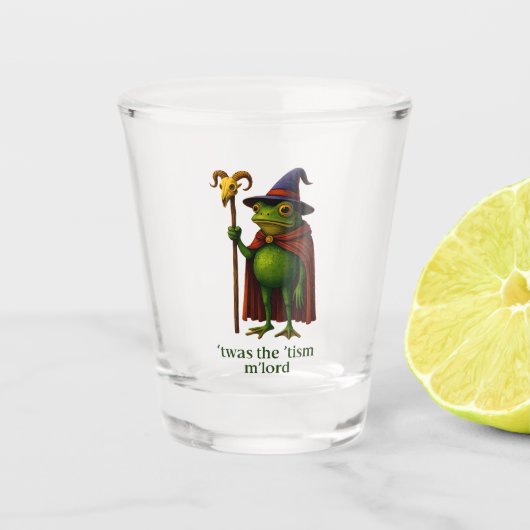 Het was de 'Tisme M'Lord Kikker Meme Autisme Bewus Shot Glas (Voorkant)
