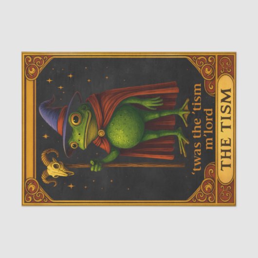 Het was de 'Tisme M'Lord Kikker Meme Autisme Bewus Tissuepapier (Voorkant)