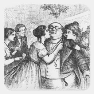 Het was een aangename zaak om de heer Pickwick te  Vierkante Sticker