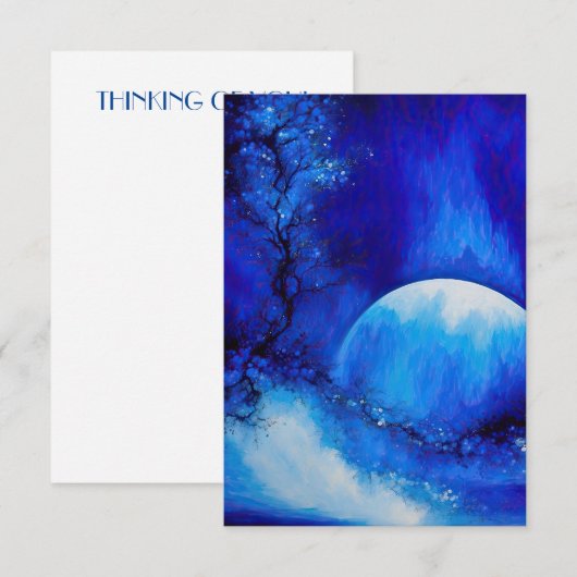 HET WAS EEN BLAUWE MAAN, BEDANKT (Voorkant / Achterkant)