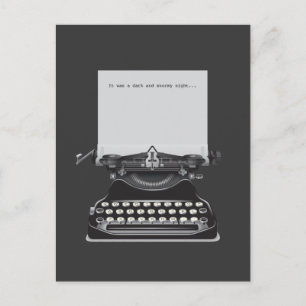 Het was een donkere en stormachtige nacht briefkaart