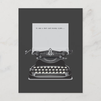 Het was een donkere en stormachtige nacht briefkaart