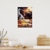 Het was een donkere en stormachtige nacht poster (Keuken)