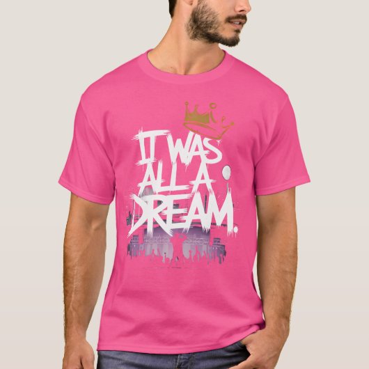 Het was een Dream Rap 1990S hiphop T-shirt (Voorkant)