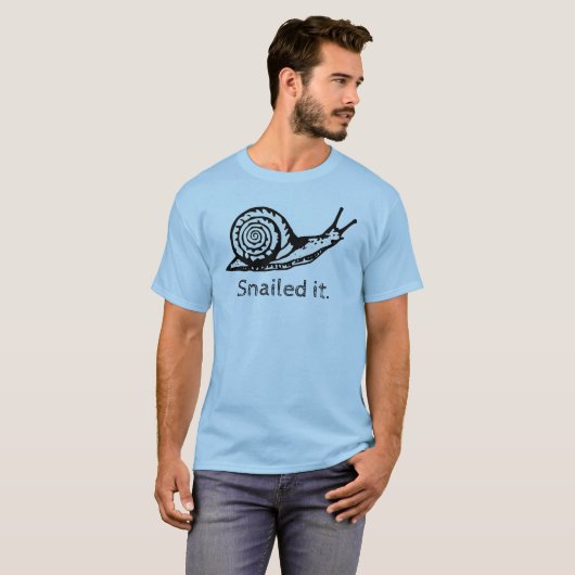 Het was een grappig slakkenshirt t-shirt (Voorkant volledig)