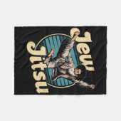 Het was een Graveyard Smash Skeleton Spooky Season Fleece Deken (Voorkant (Horizontaal))