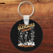 Het was een Graveyard Smash Skeleton Spooky Season Sleutelhanger (Voorkant)