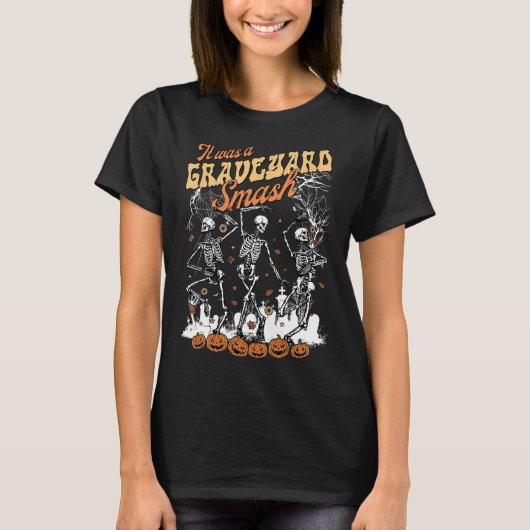 Het was een Graveyard Smash Skeleton Spooky Season T-shirt (Voorkant)