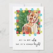 Het was een hals van een kerstfotokaart van een ja kaart (Achterkant)